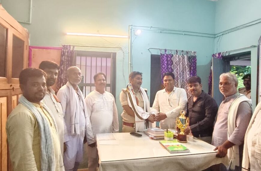 नवपदस्थापित थाना अध्यक्ष संतोष कुमार शर्मा…