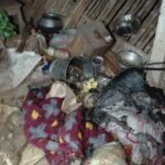 Inq Tmp 54 खाना बनाते समय भड़की आग, तीन घर जलकर राख – लाखों की क्षति से गांव में मातम