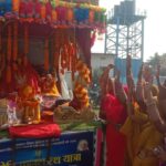 परबत्ता में आज से शुरू हुई तीन दिवसीय अखंड ज्योति कलश रथयात्रा