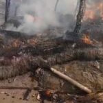 आग ने ली विकराल रूप, औलियाबाद में पशुशाला खाक – एक बकरी झुलसकर मृत