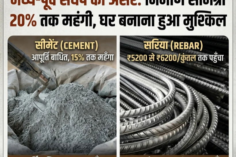 Homepage 13 Middle-East War इम्पैक्ट – उत्तराखंड में सीमेंट, सरिया, रेत और टाइल्स के दाम 20% तक बढ़े, निर्माण कार्य प्रभावित
