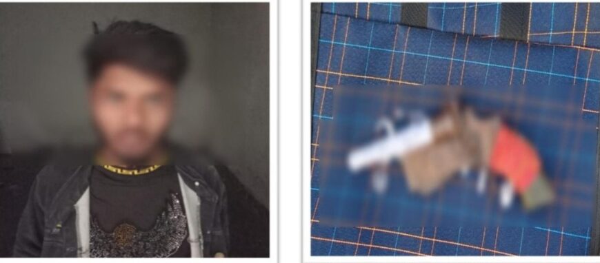 अवैध हथियार के साथ एक गिरफ्तार,&hellip;