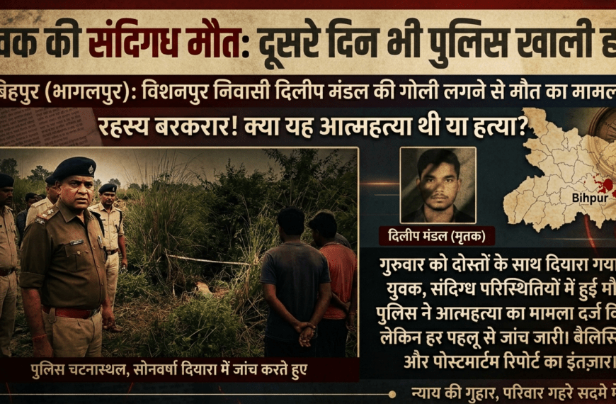 Inq Tmp 51 युवक की संदिग्ध मौत, दूसरे दिन…