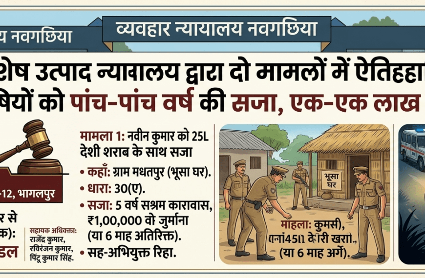 Inq Tmp 47 नवगछिया में अवैध शराब मामलों में…