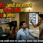 पत्नी ने डॉक्टर पति को महिला मित्र के साथ पकड़ा, रातभर चला हंगामा