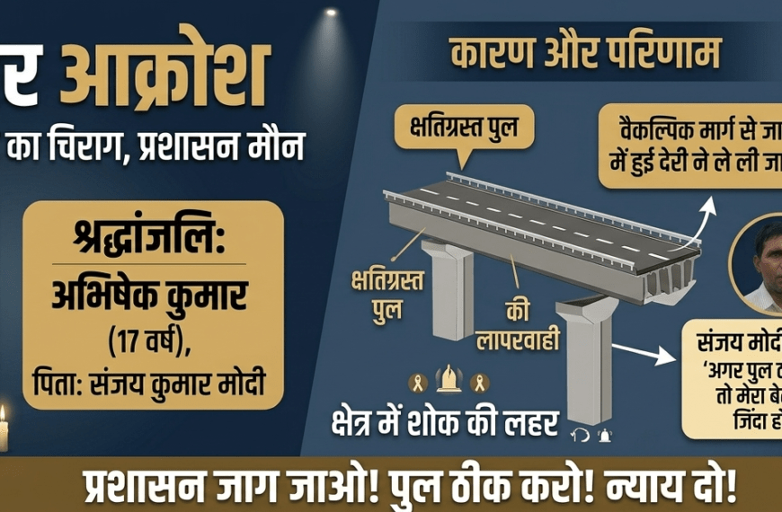 पुल टूटा, बुझ गया घर का&hellip;