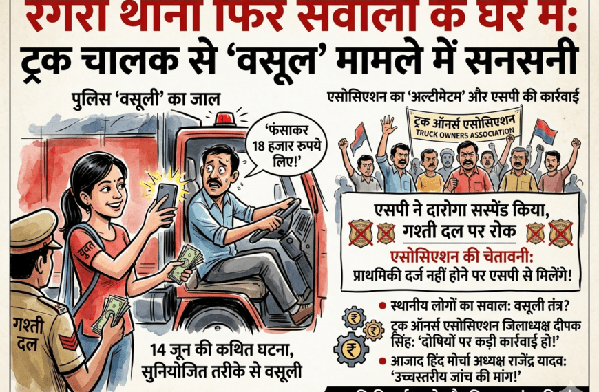 रंगरा थाना फिर विवादों में, ट्रक&hellip;