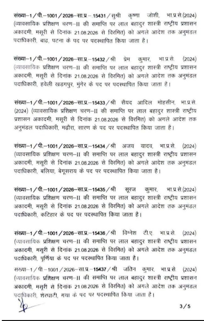 बिहार में बड़ा प्रशासनिक फेरबदल, 23 IAS अधिकारियों का तबादला 4 fb img 17874572213236795657655210821307